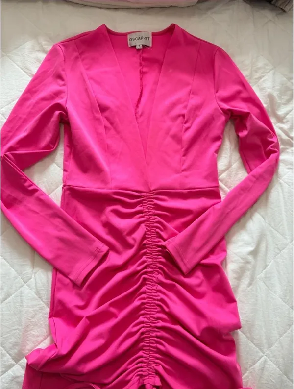 Verge Girl Pink Long Sleeve Mini Dress - Image 2