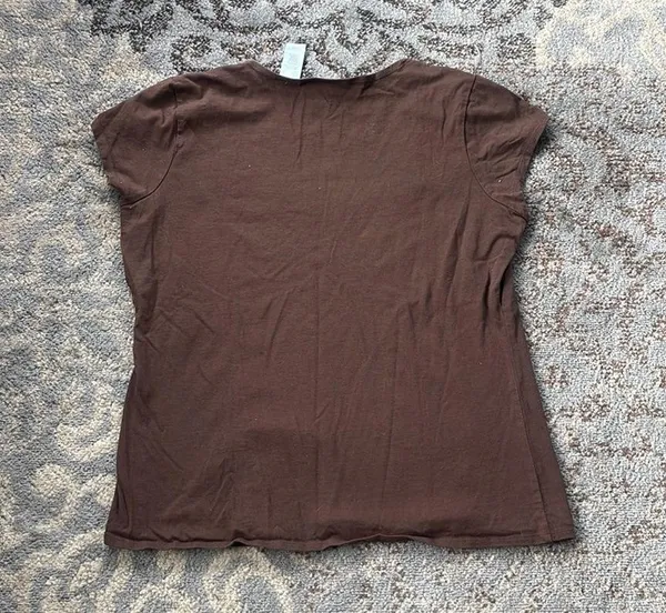 JH Collectibles Cap Sleeve Top Sequins Brown Large - Image 6