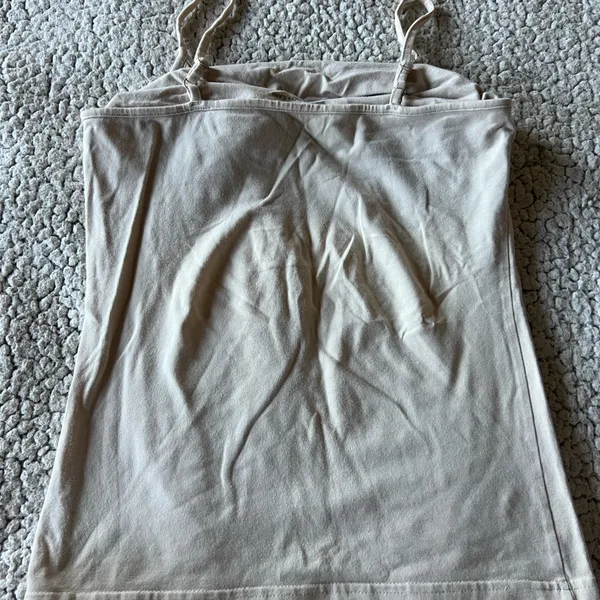Aritzia Women's Cream Spaghetti Strap Top - Image 3