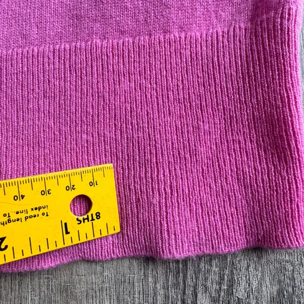 J.Crew Cashmere Crewneck Sweater Pink Classic Fit Women's Medium Soft Knit - Image 8