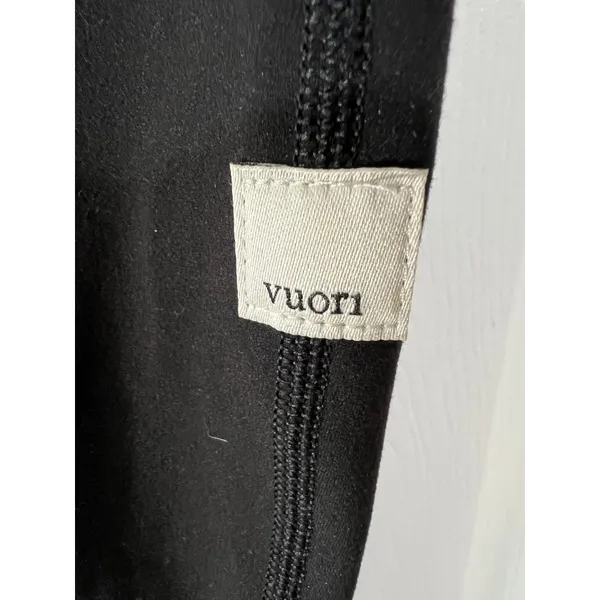 Vuori Womens XS Black High-Waisted Split Hem Leggings - Image 3