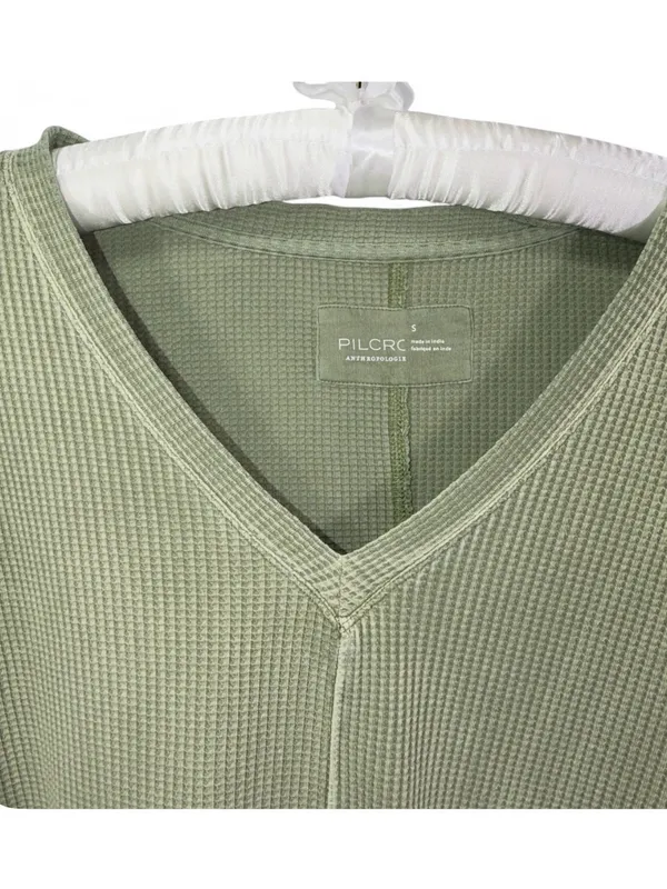 Anthropologie Pilcro Women’s Moira V-Neck Waffle Knit Thermal Top Shirt Size S - Image 9