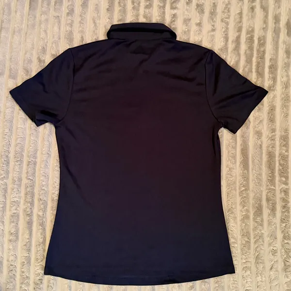 PGA Tour Womens Airflux Polo Navy Blue‎ Quarter Zip Short Sleeve Golf Top XS - Image 6