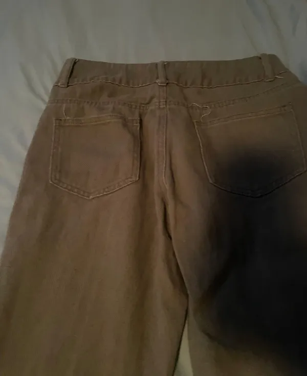 SheIn Women Size Small Tall Olive Green Jeans - Image 4
