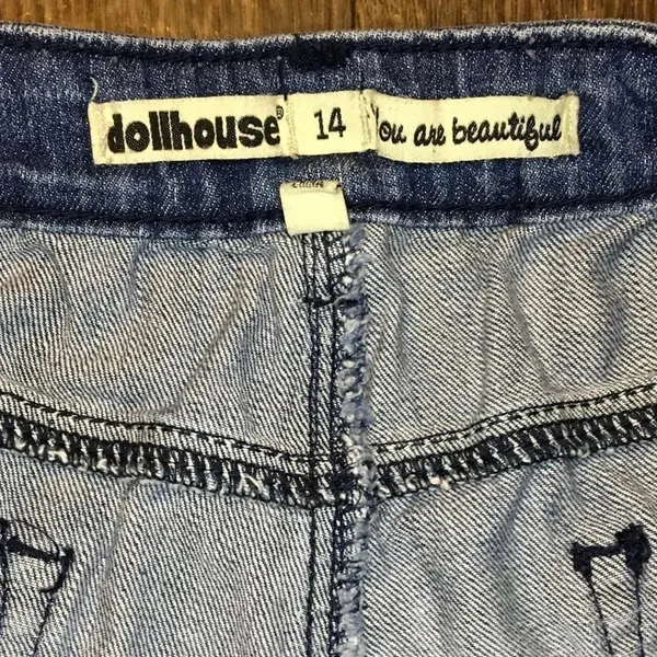 Dollhouse Ombre Denim Wash Casual Mid Rise Jean Shorts Plus Size 14 v6x - Image 3