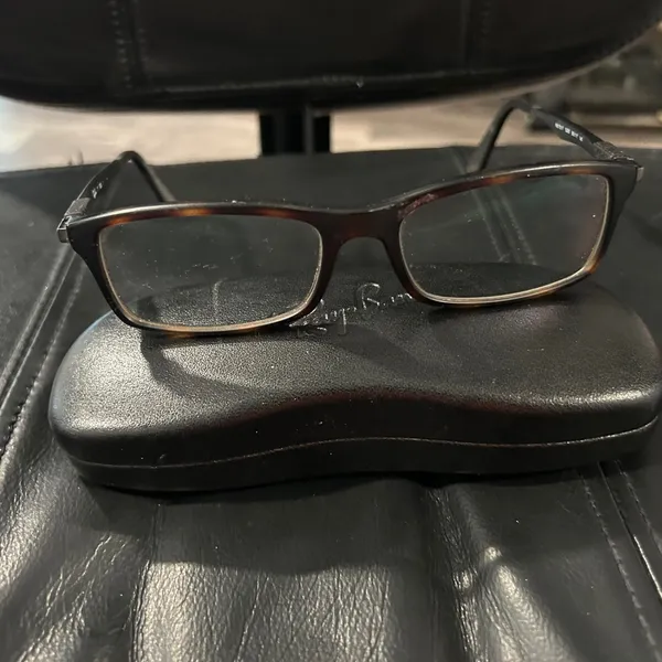 Ray-Ban Brown Frame Glasses frame and Ray Ban hard Case only - Image 2