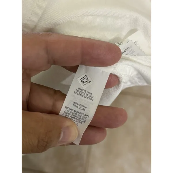 Aerie woman's white thick cotton relaxed button up shirt costal clean - Image 3