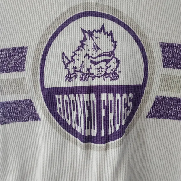 Texas Christian University Horned Frogs Women's Thermal Long Sleeve Shirt Sz XL - Image 2