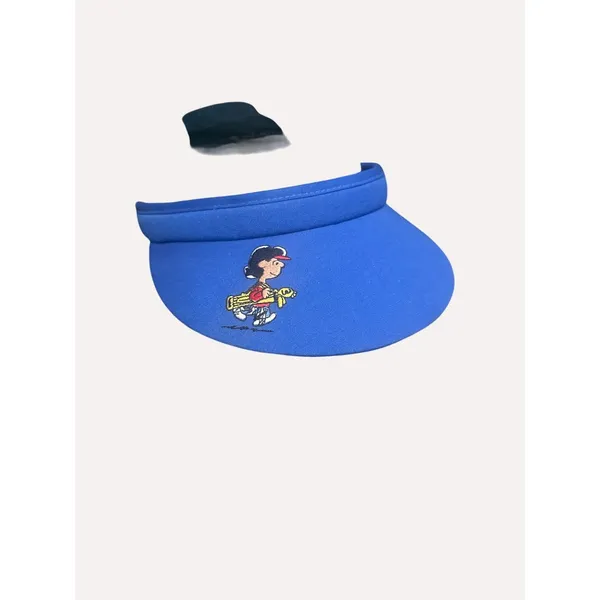 Blue Peanuts Lucy Baseball Visor By Town Talk MFG Adj Fit Terry Cloth‎ Lining - Image 2