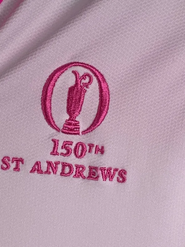 EP Pro Golf Polo Women’s S White Pink Sleeveless St Andrews 150th Anniversary - Image 6