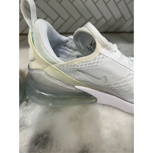 Nike Air Max 270 GS White Iridescent Youth 6Y Women 7.5 Sneakers 943345-103 - Image 6