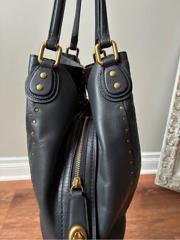 Coach Edie Shoulder Bag 31 In Signature Leather With Rivets - Image 8