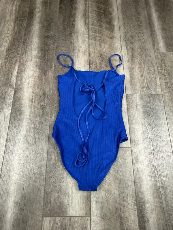 Aerie Blue Ribbed One Piece Swimsuit - Image 5