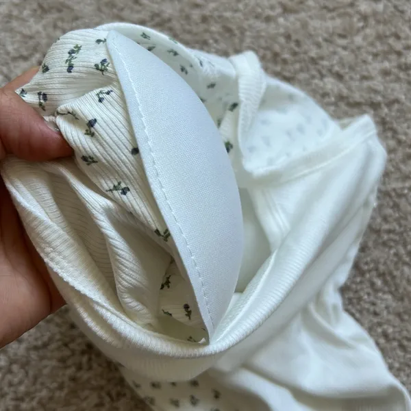 Layered padded tank. Xs White - Image 8