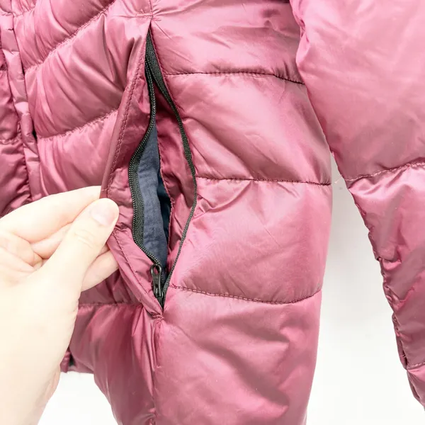 The North‎ Face Womens Aconcagua II Shiny Pink Down Puffer Gorpcore Jacket M - Image 3