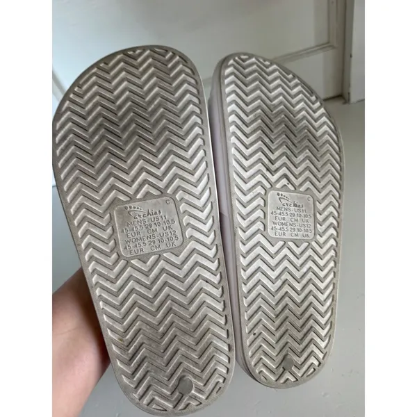 Archies‎ white support slides size women's 12 / men's 11 - Image 10