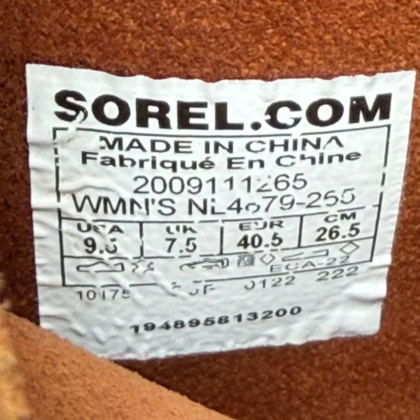 SOREL Hi Line Lace Boots Womens 9.5 Brown Leather Gorpcore Rugged Streetwear - Image 5
