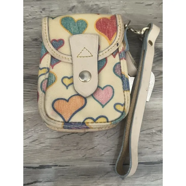 Dooney Bourke Vintage Mini Phone Pouch Flap Wristlet Wallet - Image 7