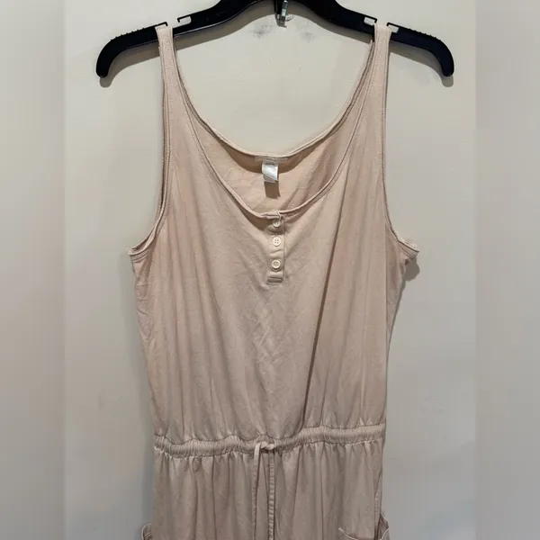Eberjey Brie Cargo Sleeveless Jumpsuit in Antique Rose Sz‎ M - Image 4