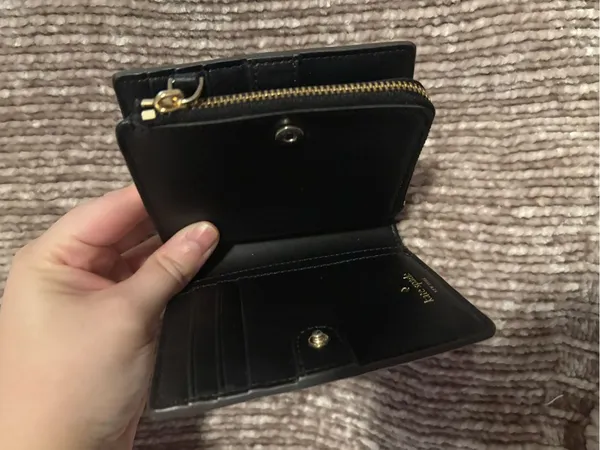 kate spade Black Wallet with Cream Trim - Image 4