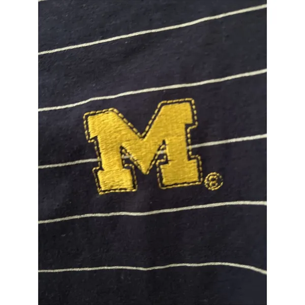 Michigan Wolverines Women's M Striped Hooded Shirt Size M G-III Sports For Her - Image 5