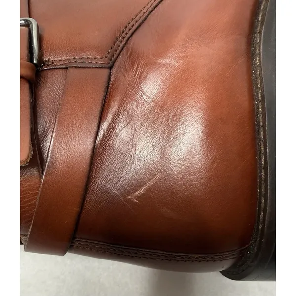 Ecco Sartorelle 25 Mid Ankle Boot Cognac Brown Leather Women Sz 40/9-9.5 Comfort - Image 5