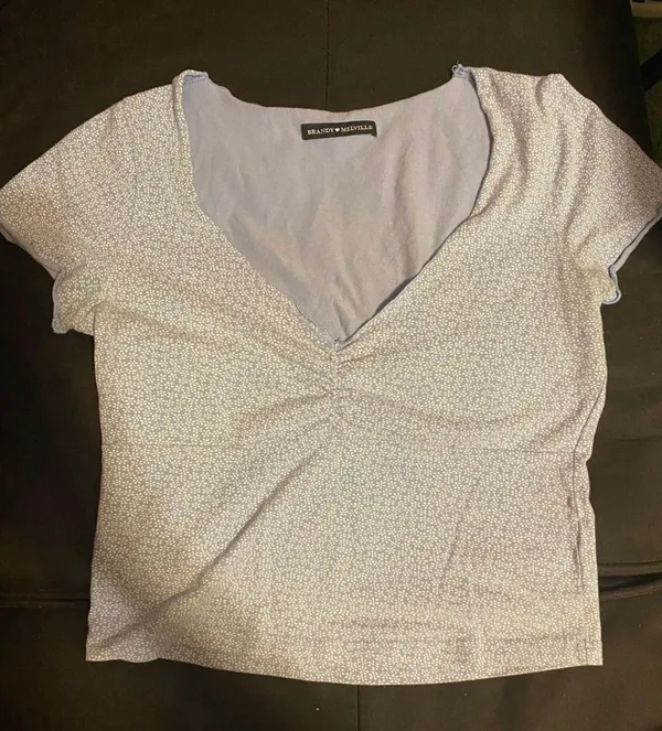 Brandy Melville Blue  Floral Top - Image 2