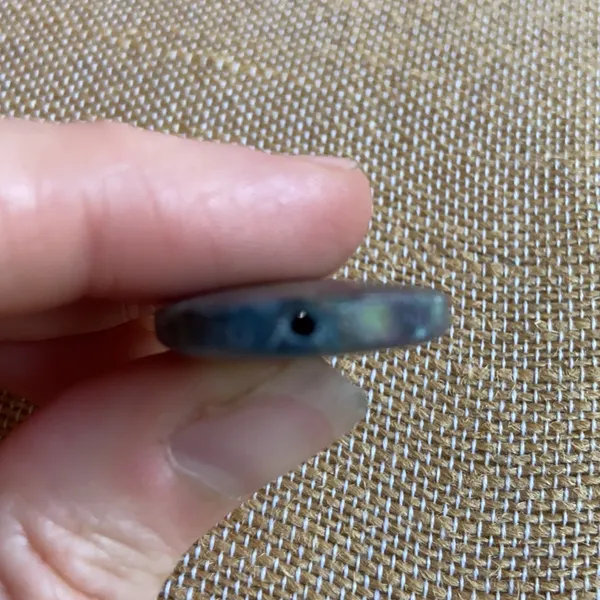 Ruby Zoisite (Anyolite) Drilled Pendant Green - Image 3