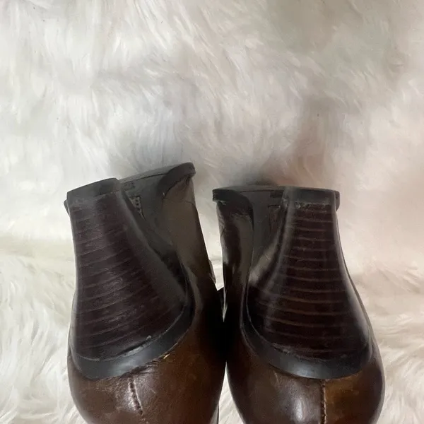 Hand Crafted Born Mary Jane Heeled Shoe Brown Genuine leather Size 9.5 Bin11 - Image 7