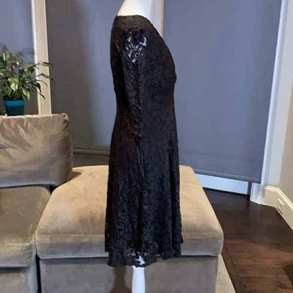 Women’s Black V-Neck Party Cocktail Dress Size M NWT - Image 5