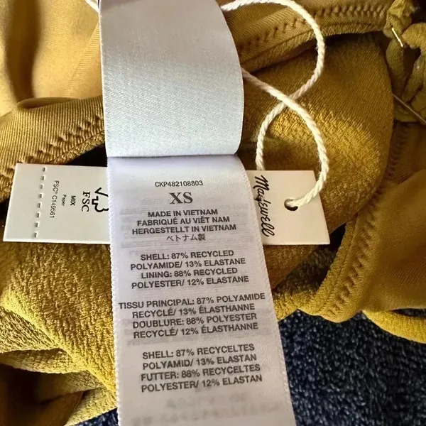 Madewell Square Neck One Piece Swimsuit - Image 3