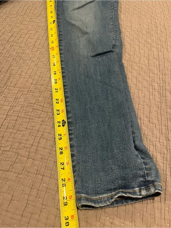 American Eagle Next Level Stretch Skinny Jeans - Blue Wash - Size 10 Long - Image 8