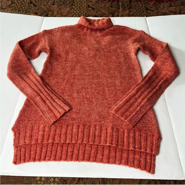 MinkPink‎ Womens Brick Red Size Large Curious Roll Neck Sweater Dress Tunic NEW - Image 13