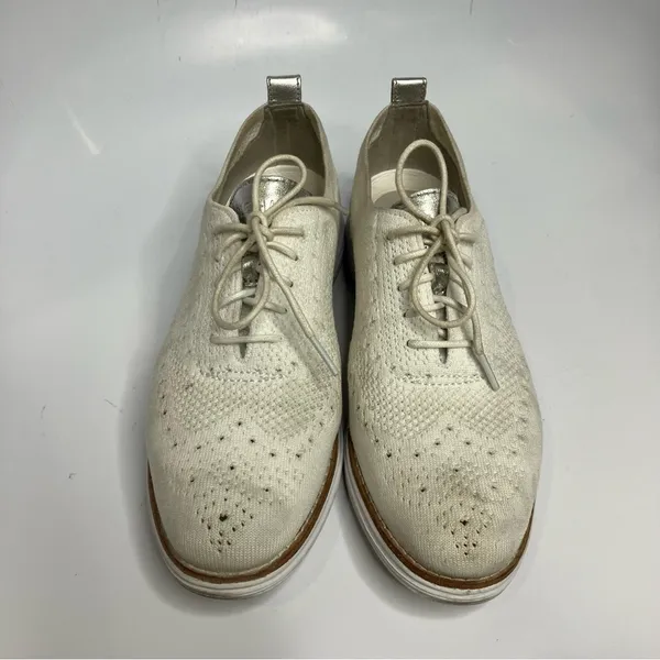 Cole Haan zerogrand white knit Oxford shoes size 8‎ - Image 2