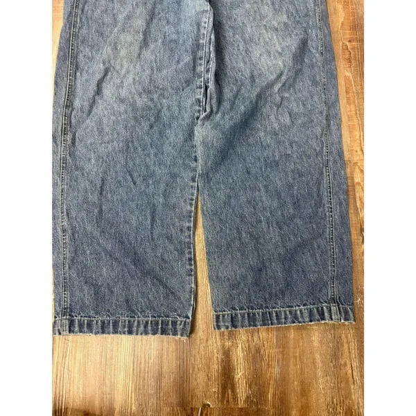 Vintage 90’s St. John’s Bay Denim Blue Bib Overalls Adjustable Straps XL Cottage - Image 4