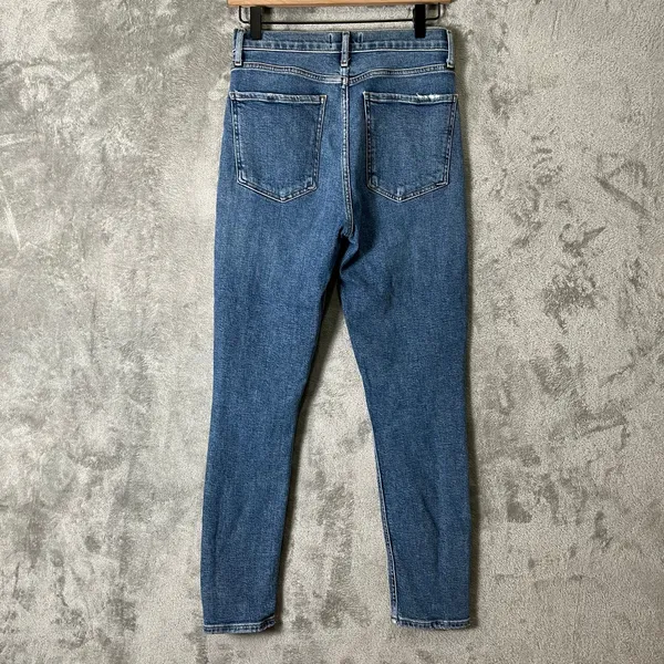 AGOLDE‎ Nico High Rise Slim Shorline Distressed Crop Jeans 26 Classic Minimalist - Image 6