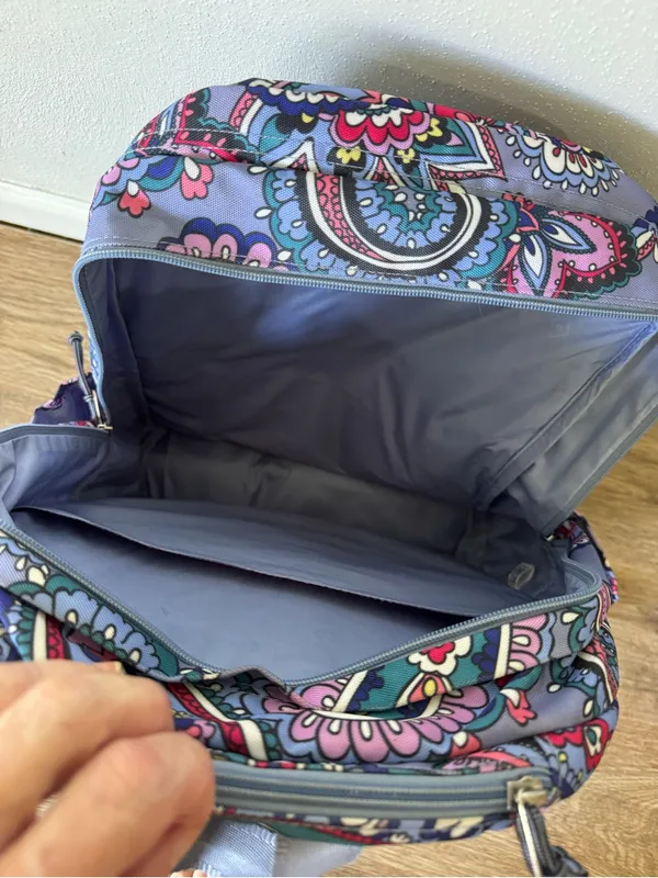 Vera Bradley Purple Kona Paisley Backpack - Image 4