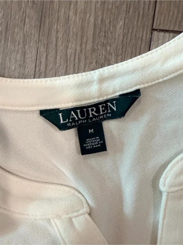 Lauren Ralph Lauren White Long-Sleeve Henley Top - Image 8