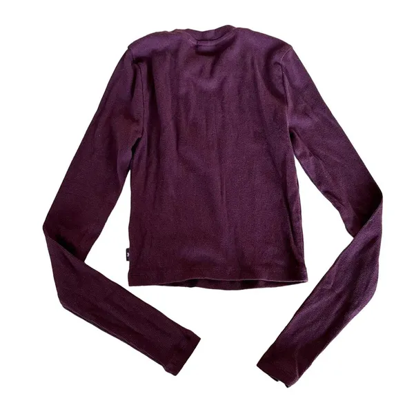 Aritzia - Tna Long Sleeve Tee in Maroon - Image 3