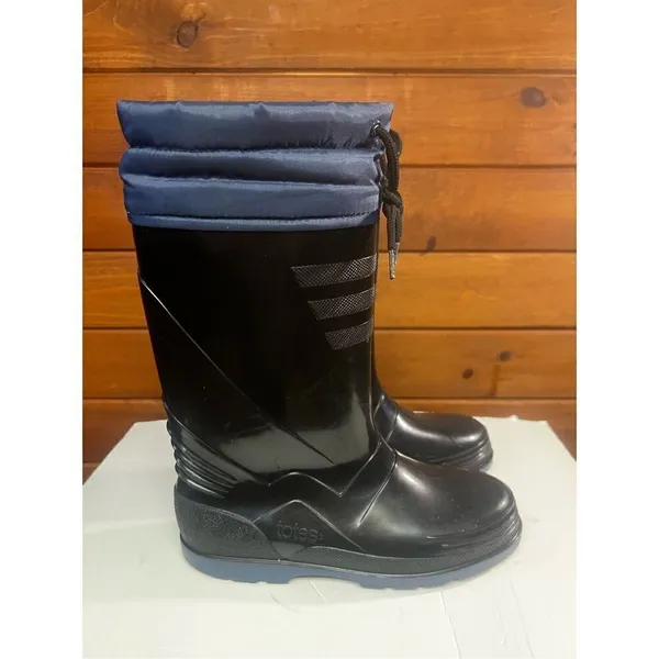 Totes Womans Rain Boots Sz 6 Black - Image 2
