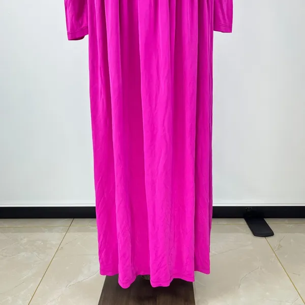 NWOT Farm Rio Pink 3d Roses Long Sleeve Draped Midi Dress Size S - Image 10