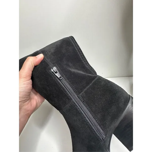 Naturalizer Fae Women Size‎ 5 Suede Black High Knee Heeled Boots - Image 8