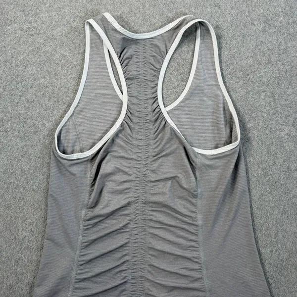 Lululemon Gray Runner Up Racerback Ruched Tank Women's X-Small Active Running - Image 8