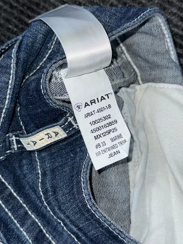 Ariat Mid Rise Entwined Trouser Jeans Marine Women’s 28 R 10025302 EUC - Image 10