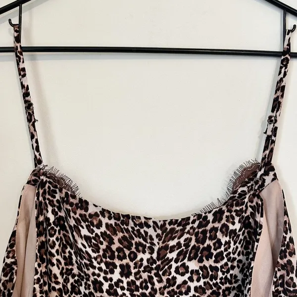 NWT Melrose & Market Cheetah Print Lace Camisole - Size: 2X - Image 5