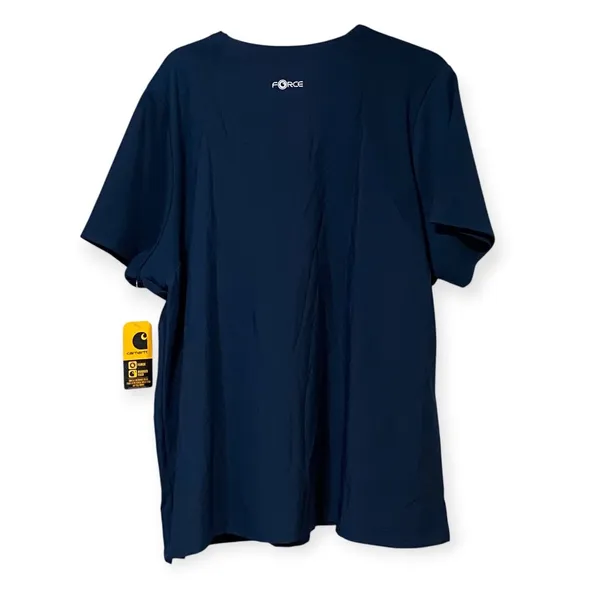 Carhartt Force Cross-Flex Modern Fit Navy Blue Scrub Top MT3210-W Womens 2XL NEW - Image 2