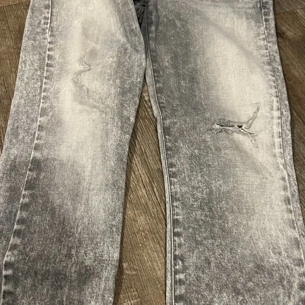 Agolde Colette Crop grey‎ wash 28 - Image 6