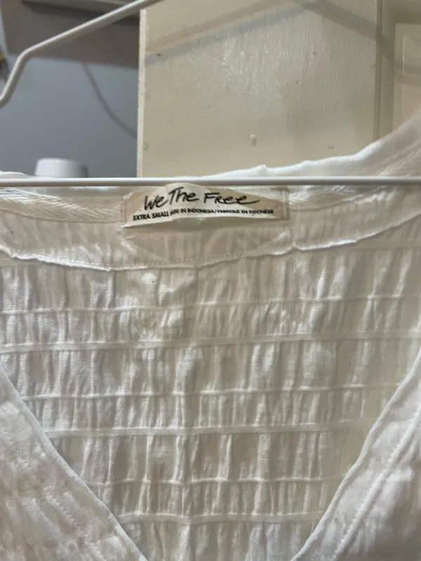 Free People White Sugar Cube Tee Optic size XS - Image 4