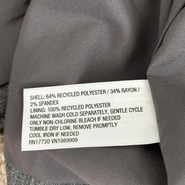 A New Day Women's Button Up Blazer Jacket, Gray Pinstripe, Medium NEW - Image 6