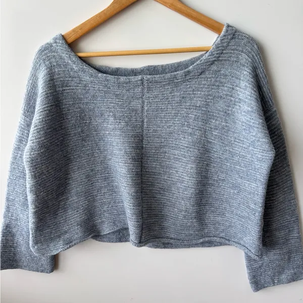 Free People Ever Cozy Pullover‎ Gray Sweater Relaxed Fit Size Medium - Image 2